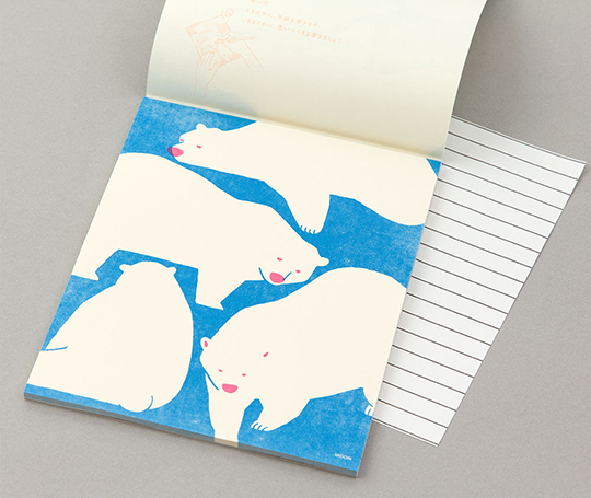 Midori - Ensemble de papier à lettres et enveloppes "L'Ours polaire"