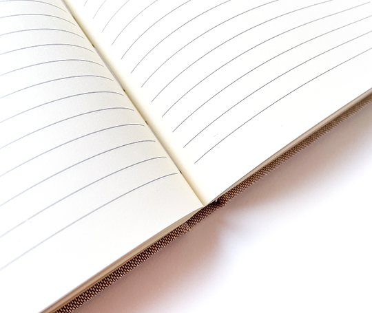 Carnet toilé A5 - chiné beige