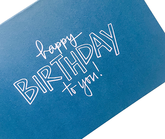 Happy Birthday to You (carte double A5)