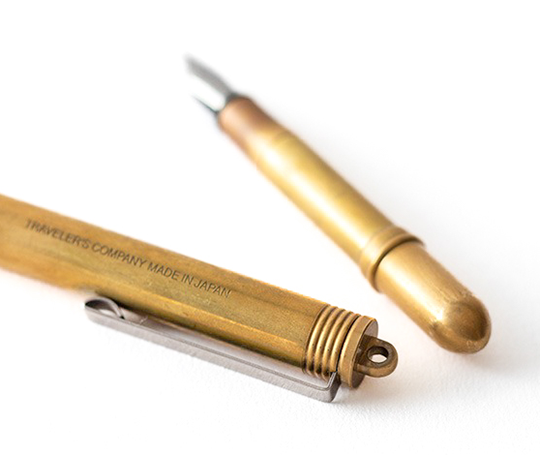 Traveler's Company - stylo-plume en laiton