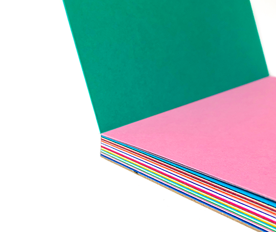 Bloc de 30 feuilles de couleur A4 300g.