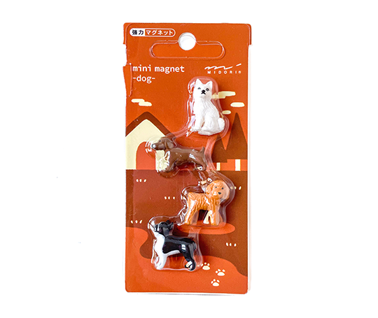 Midori 4 mini aimants - Dogs