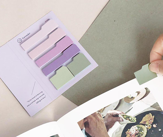 Notes adhésives index - Lavender