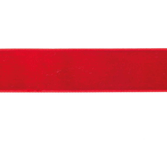 Ruban de velours rouge - 25 mm