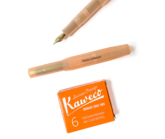 Kaweco cartouches d'encre - Sunrise Orange