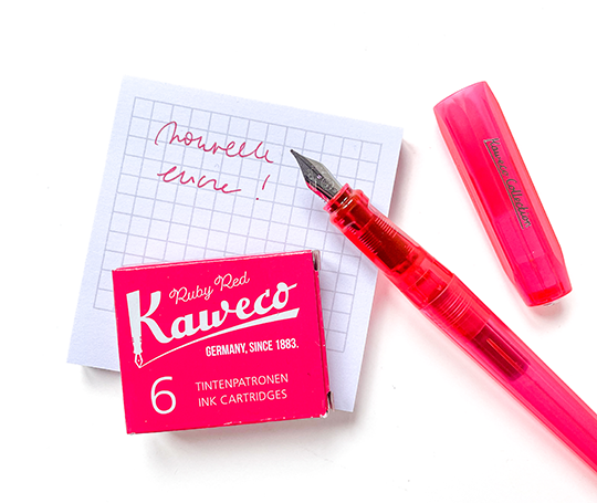 Kaweco cartouches d'encre - Ruby Red