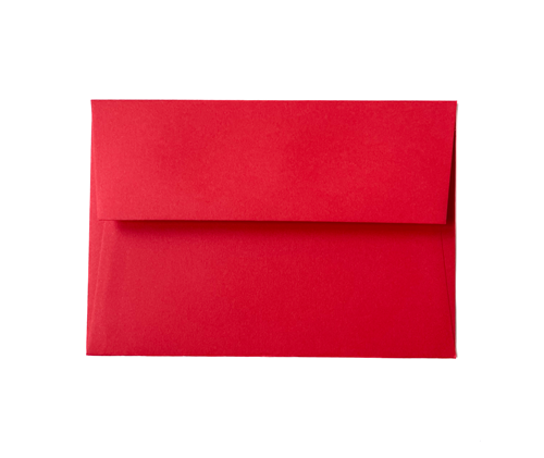 Enveloppe C6 - Bright red