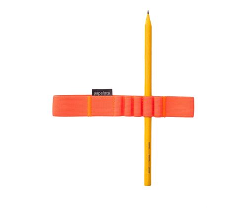Elastique à carnet - Fluorescent orange