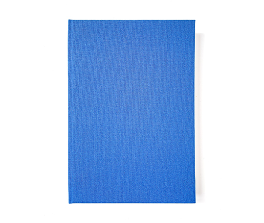 Carnet toilé A5 - bleu vif