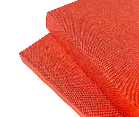 Carnet toilé A5 - orange doux