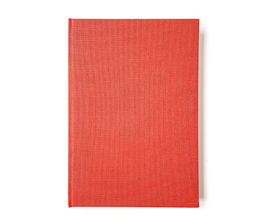 Carnet toilé A5 - orange doux
