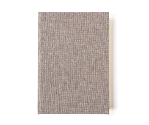 Carnet toilé A5 - chiné beige