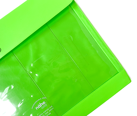 Pochette Nähe A4 - vert fluo