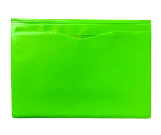 Pochette Nähe A4 - vert fluo