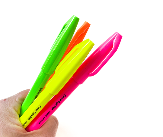 Feutre Brush Sign Pen - Fluo rose