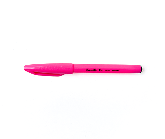 Feutre Brush Sign Pen - Fluo rose