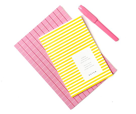 Notem - VITA carnet - Rose Grid - Medium