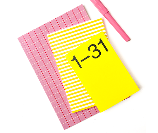 Notem - VITA carnet - Rose Grid - Medium