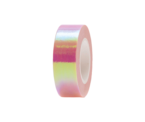 Washi tape 15 mm - Rose holographique