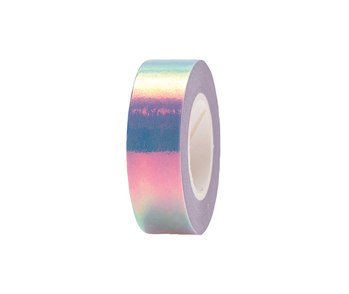 Washi tape 15 mm - Mauve holographique