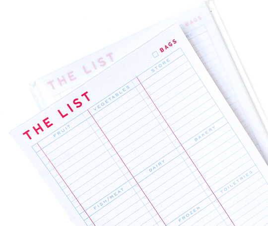 Crispin Finn Bloc-notes "The List" (refill)