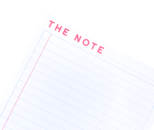 Crispin Finn Bloc-notes "The Note"