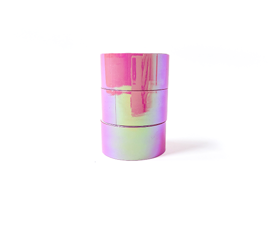 Tape miroir arc-en-ciel - Rose