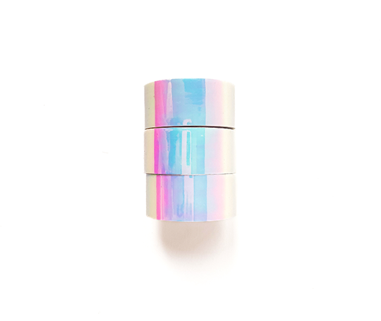Tape miroir arc-en-ciel - Blanc