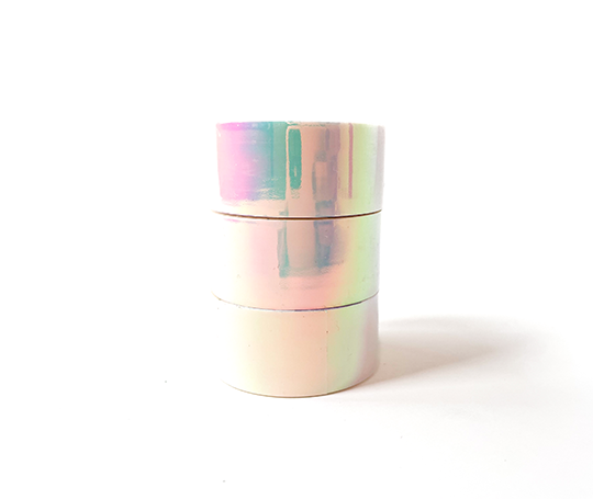 Tape miroir arc-en-ciel - Blanc