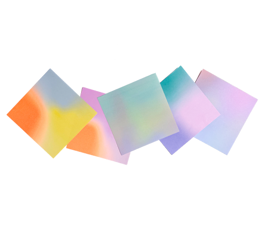 Papier origami 15x15 cm - Blurry Gradient