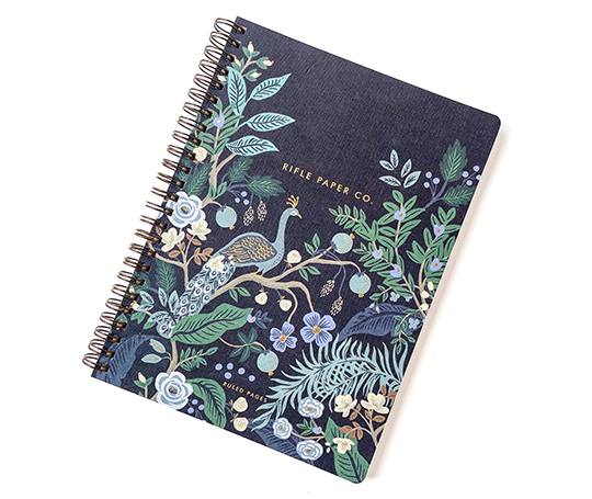 Rifle Paper Co - Carnet à spirale Peacock