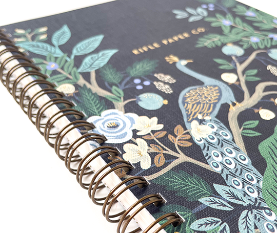 Rifle Paper Co - Carnet à spirale Peacock
