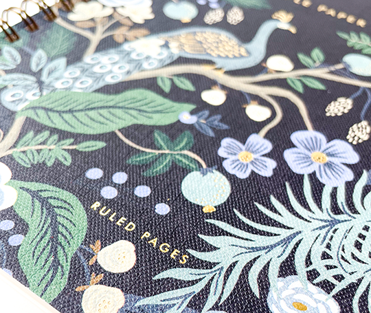 Rifle Paper Co - Carnet à spirale Peacock