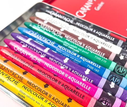 Caran d'Ache - boîte de 10 pastels Neocolor II Aquarelle