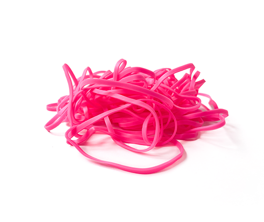 Élastiques rose fluo