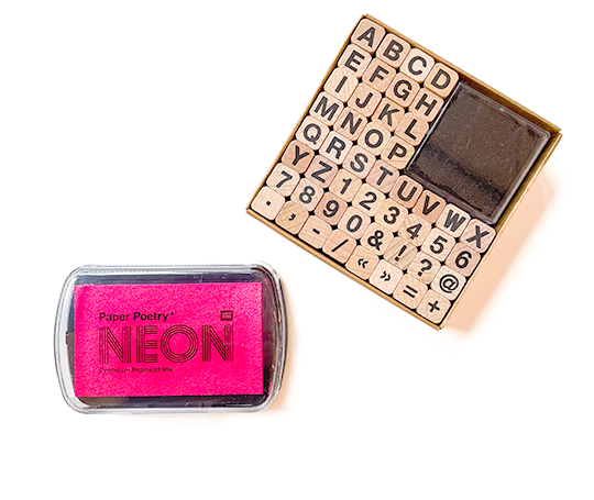 Tampon encreur - Rose fluo