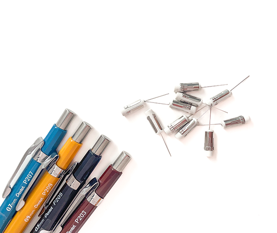 PENTEL - Mine de rechange pour stylo à bille iZee - Noir - Pointe fine - Rechargeable