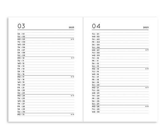 Agenda de poche 2025 - Yellow