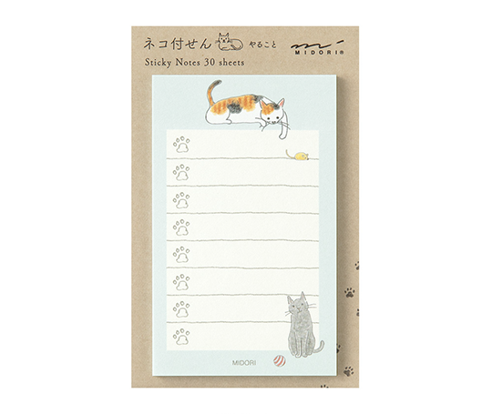 Midori notes adhésives to-do - Chats