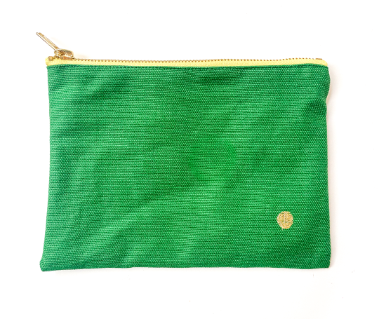 Pochette en coton - Gazon