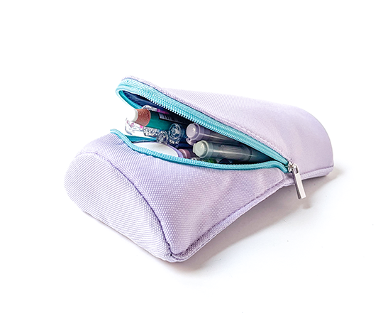 Trousse zipée et aimantée Sma·sta - Lilas