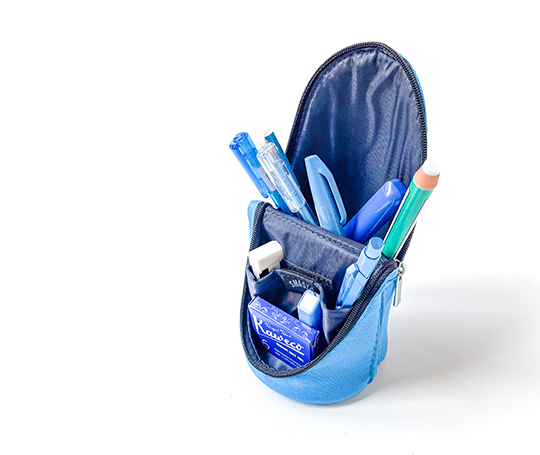 Trousse zipée et aimantée Sma·sta - Cyan