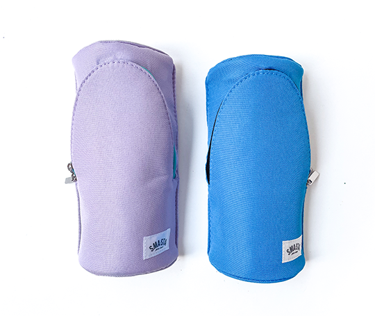 Trousse zipée et aimantée Sma·sta - Cyan