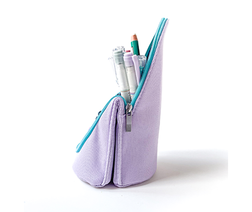 Trousse zipée et aimantée Sma·sta - Lilas