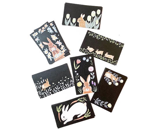 Mini cartes - Lapin