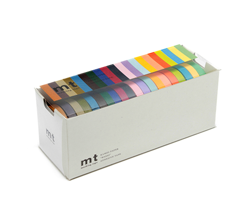 MT assortiment de washi tapes - 20 couleurs vives