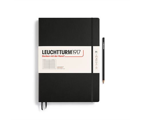 Leuchtturm carnet master A4+ noir à couverture rigide