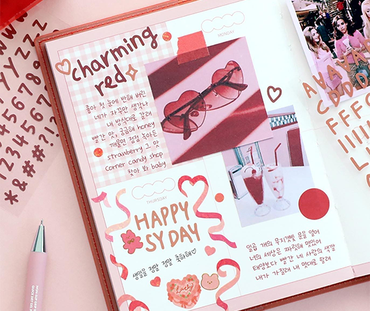 Set de 10 feuillets d'autocollants - alphabet