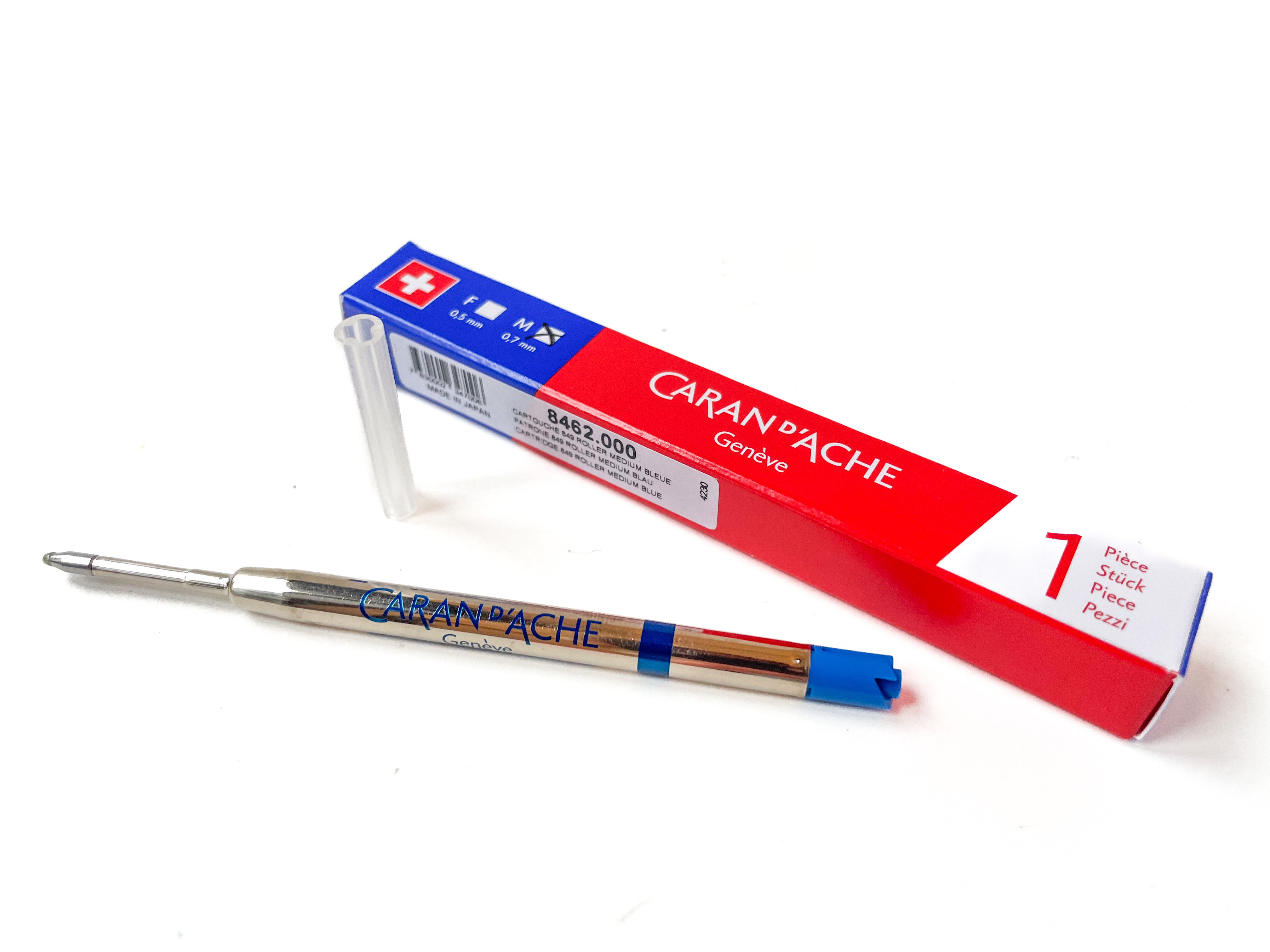 Caran d'Ache - Cartouche 849 roller bleue / noire