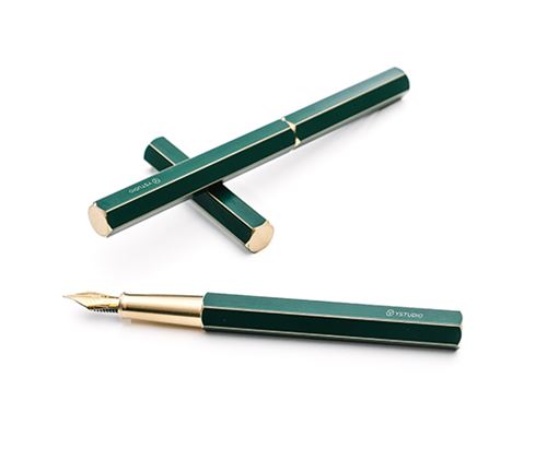 Ystudio stylo-plume en laiton - vert